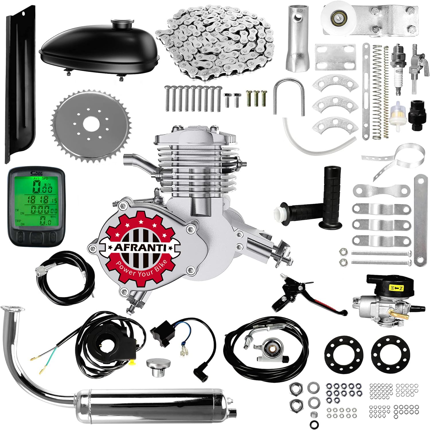 80cc 2 Stroke Motorized Bike Engine Kit - Gas Powered Bicycle Motor Conversion Kit for 26