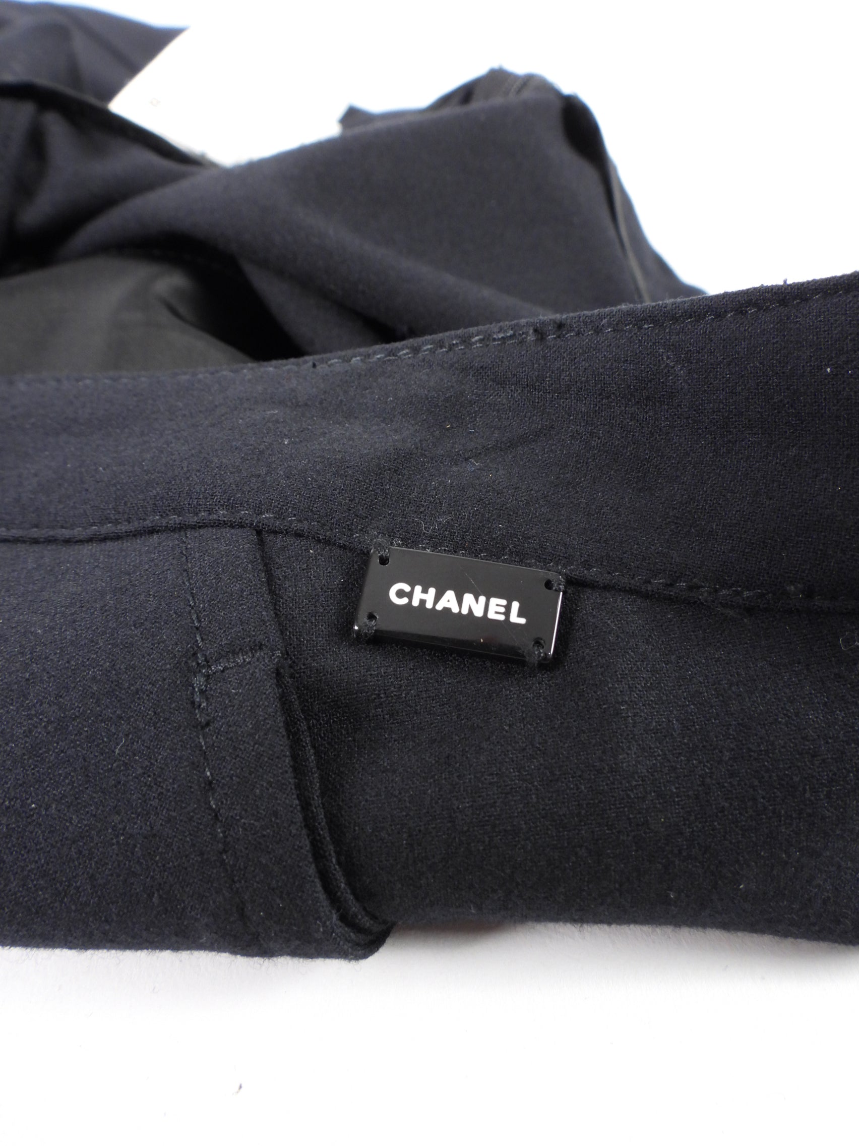Chanel 03C Black A-Line Skirt Size FR42 (US 10/L) - Elegant Women's Fashion for Office, Party & Special Occasions