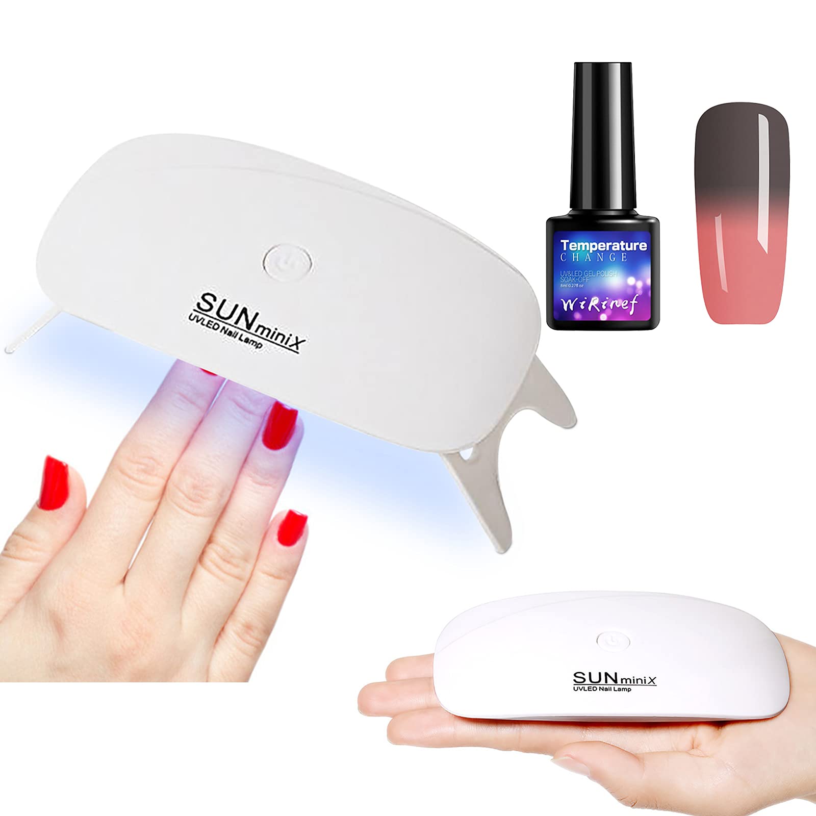 Mini UV LED Nail Lamp - Portable Gel Nail Polish Dryer with USB Charging | Compact Mouse-Shaped Design for Home & Salon Use | Perfect for DIY Manicures, Gel Polish Curing & Beauty Gifts for Women