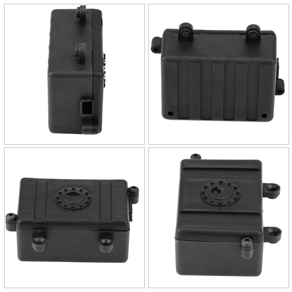 1/10 Scale RC Crawler Radio ESC Receiver Box - Lightweight Black Portable Car Receiver for RC Models | Perfect for Off-Road Crawling & RC Car Accessories