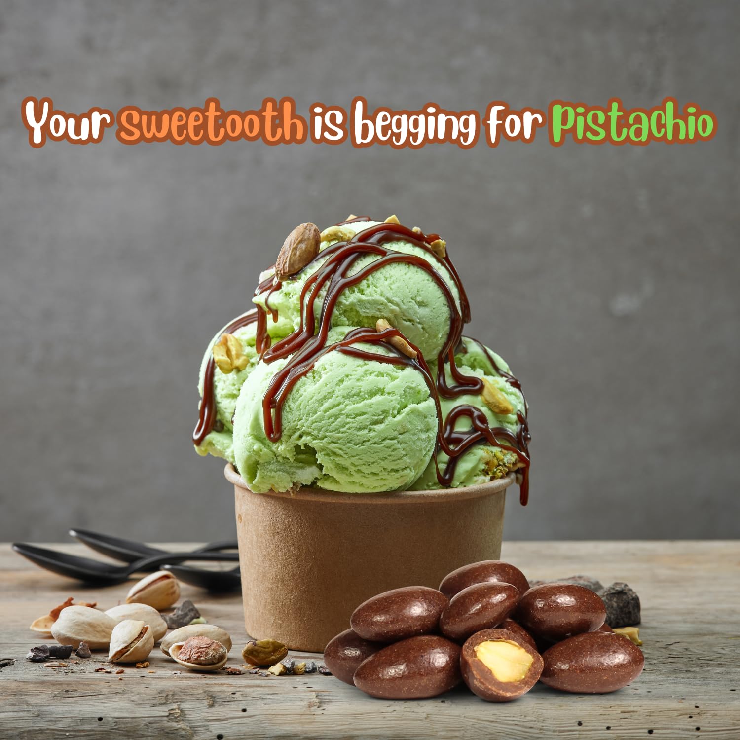 Delicious Milk Chocolate Covered Pistachios - 12oz Bulk Bag | Sweet & Crunchy Chocolate Coated Nuts Snack | Kosher Dairy Certified | Perfect for Gifts, Parties & Healthy Desserts