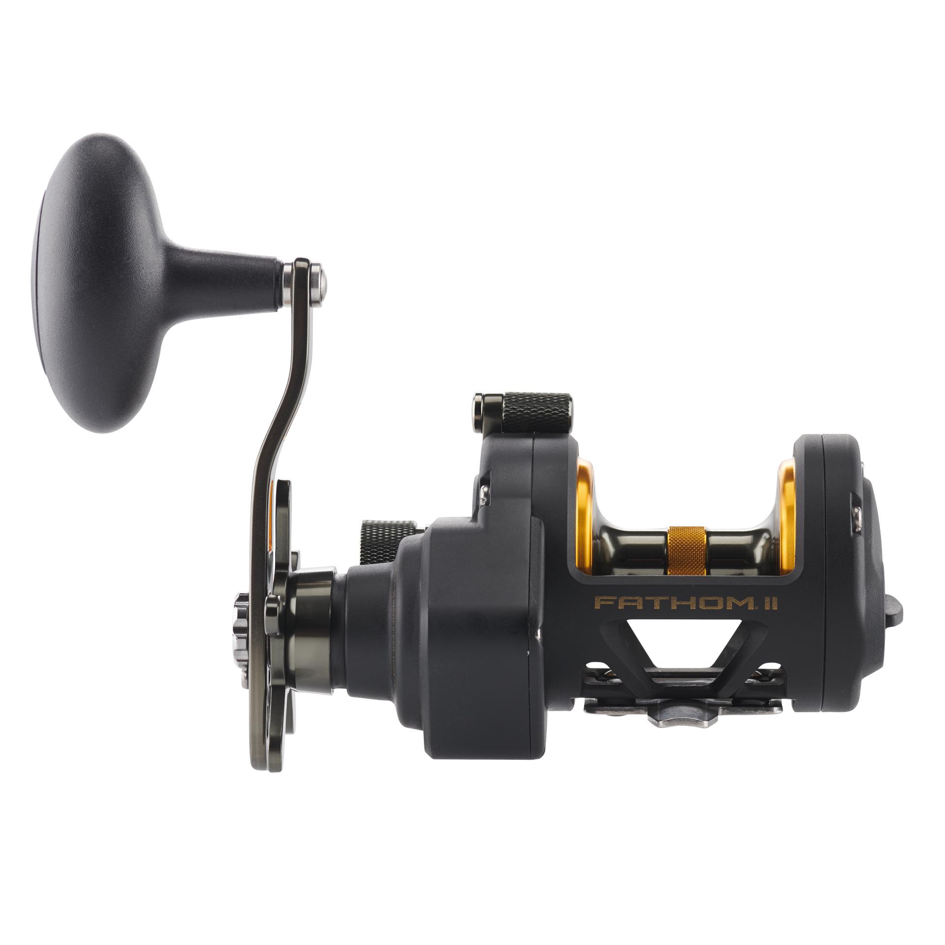 PENN Fathom™ II Star Drag Conventional Fishing Reel - Saltwater & Freshwater Fishing Gear for Offshore, Surf, and Boat Anglers