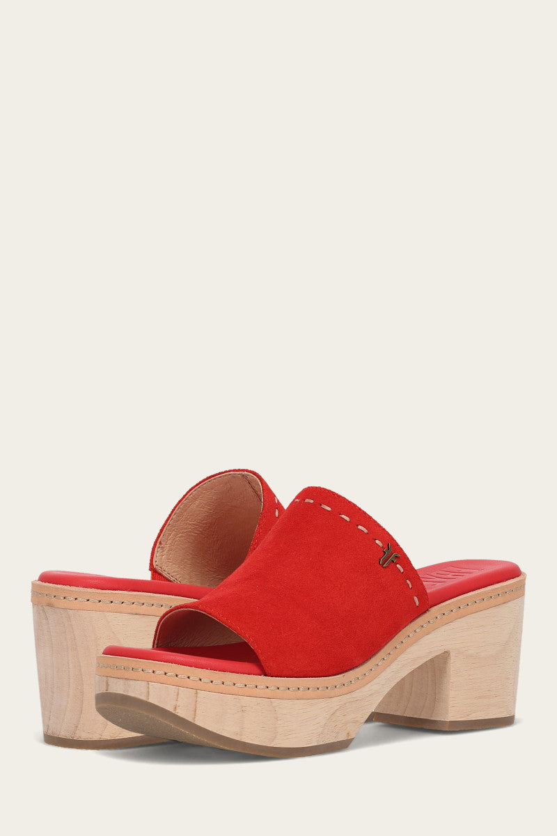 Hazel 2 Slide Red - Women's Comfortable Summer Sandals for Beach, Pool & Casual Wear