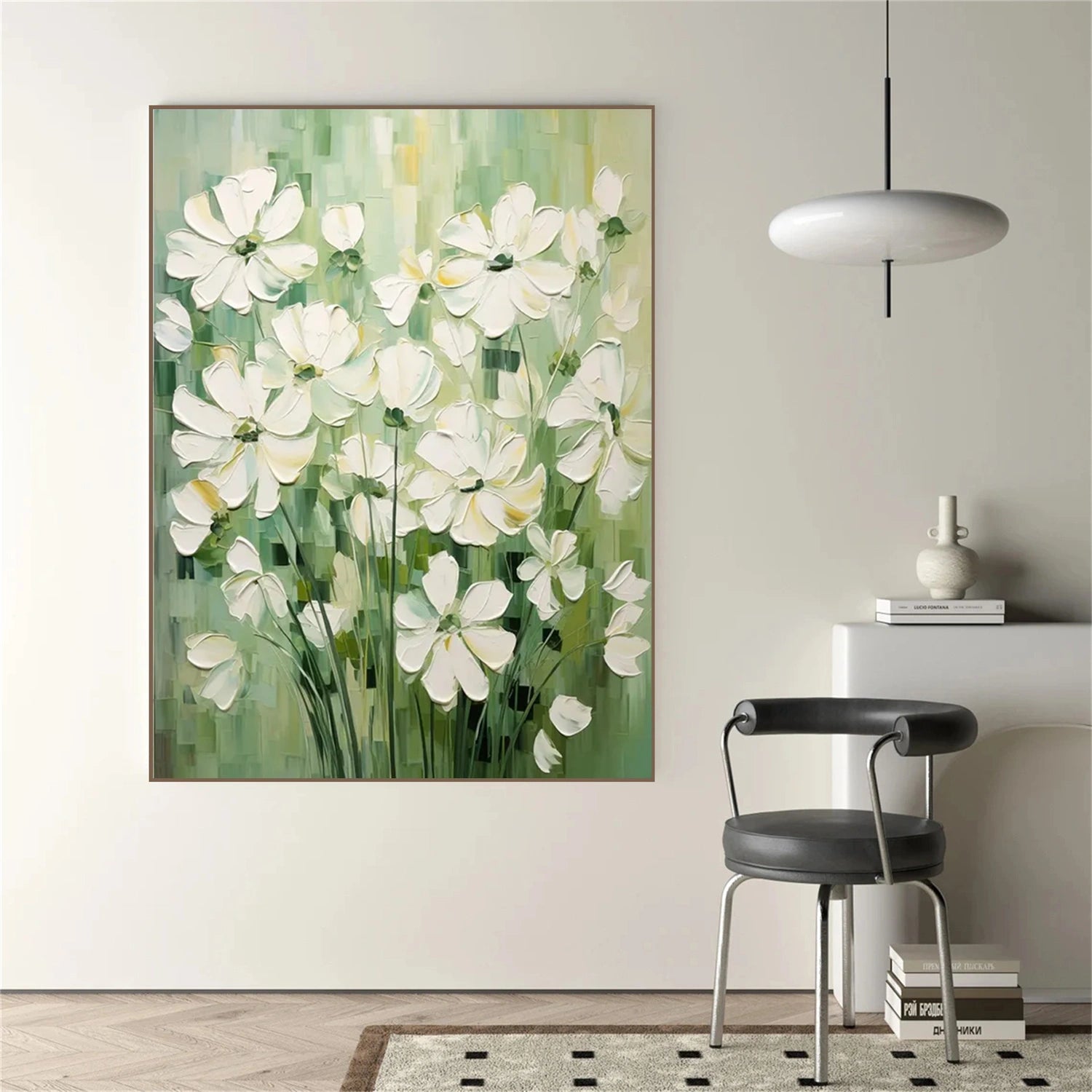 Flower and Tree Painting #FT188 - Handmade Canvas Art for Home Decor, Office & Gift Ideas