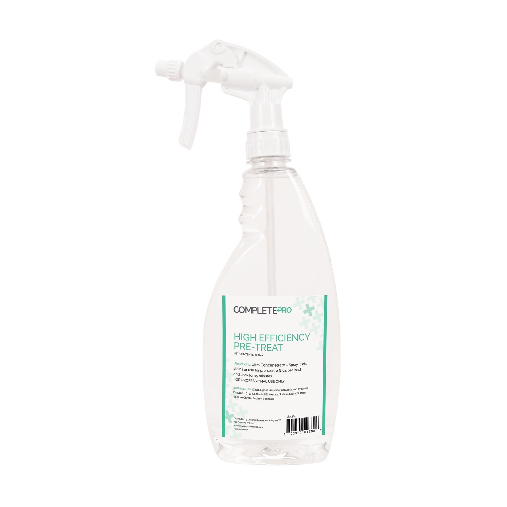 Complete Pro High Efficiency Pre Treat Stain Remover for Laundry - Powerful Stain Removal for Clothes, Fabrics & Upholstery - Perfect for Home, Travel & Gym Use