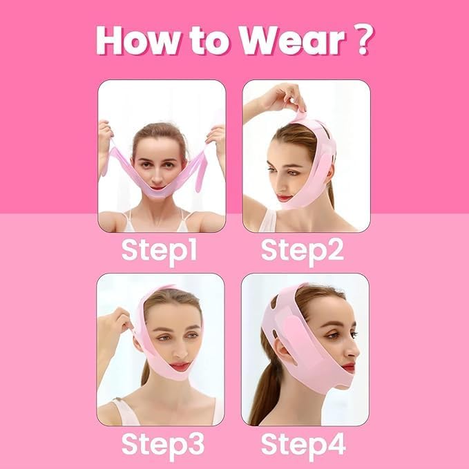 **Anti-Aging Silicone Face Mask for Women & Men – V-Lift Tightening Band for Cheek, Chin & Double Chin Reduction – Skin Firming & Slimming Facial Bandage (1 Count) – Perfect for Home Spa & Skincare Routine**