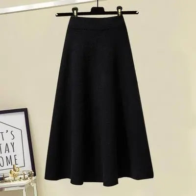 black skirt