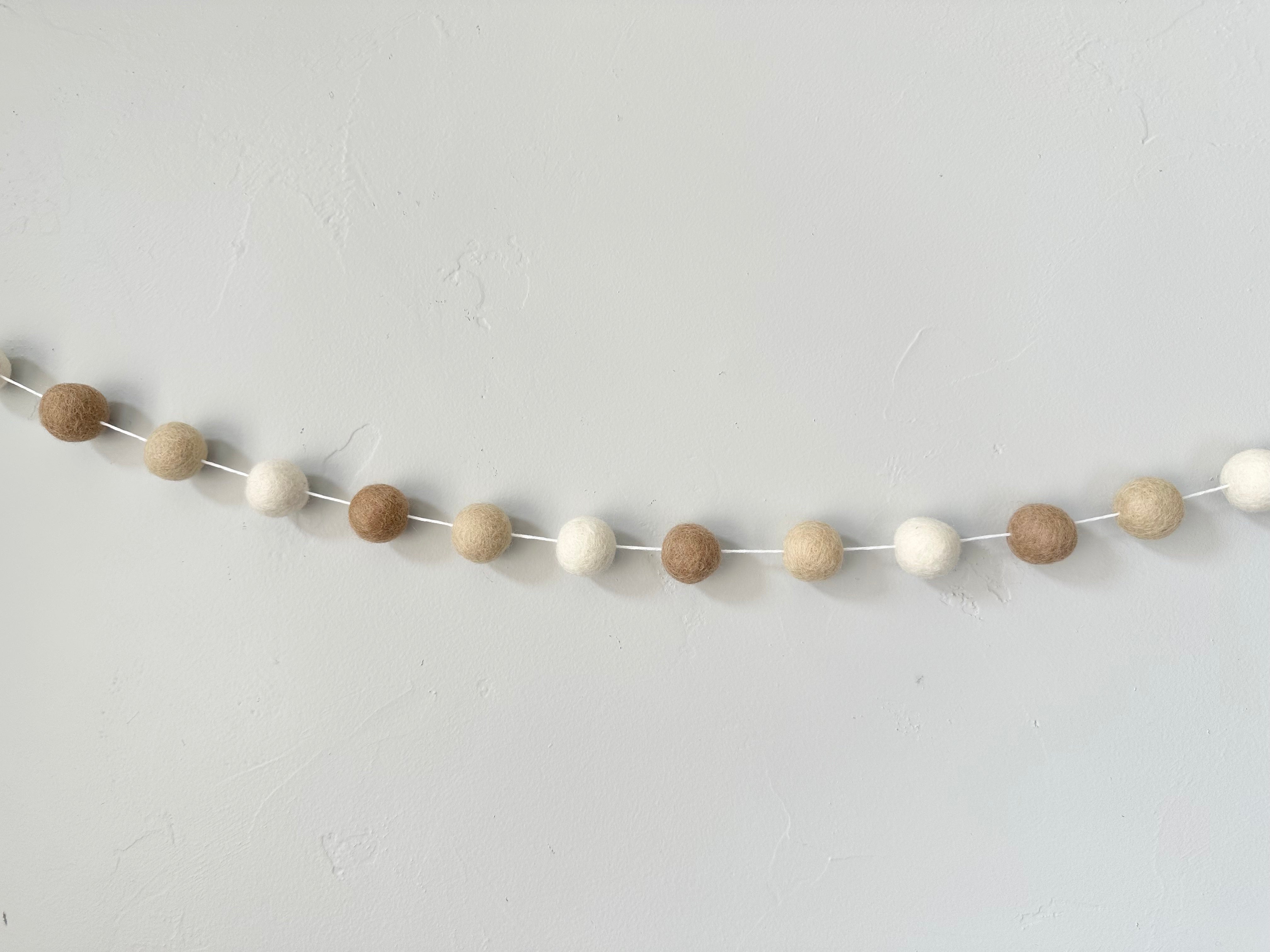 Neutral Gradient Garland - Elegant Boho Home Decor for Weddings, Parties & Wall Decorations