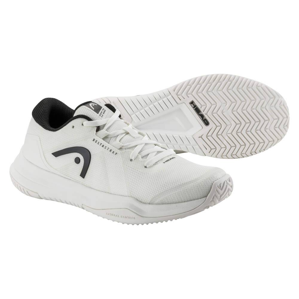 Head Sprint 4.0 Junior Tennis Shoes for Boys & Girls - Lightweight White/Black Athletic Shoes for Kids - Perfect for Court Training, School PE & Casual Wear