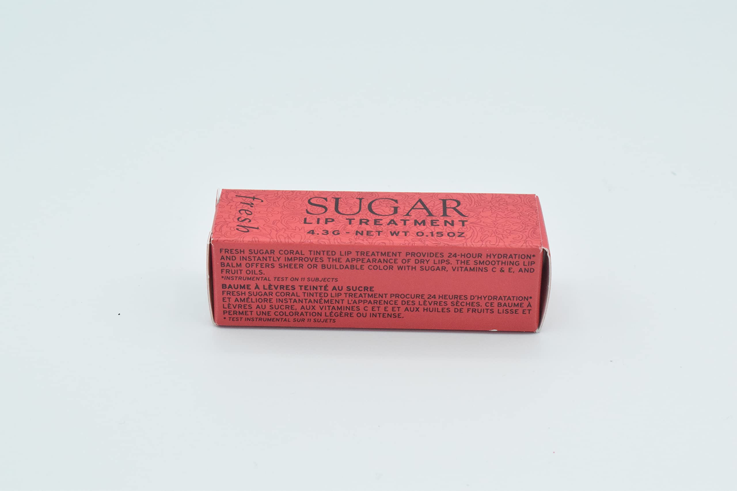 Fresh Sugar Lip Balm Hydrating Treatment - Coral Tinted Moisturizing Lip Care for Dry Lips | Perfect for Daily Use, Makeup Routine & On-the-Go Hydration