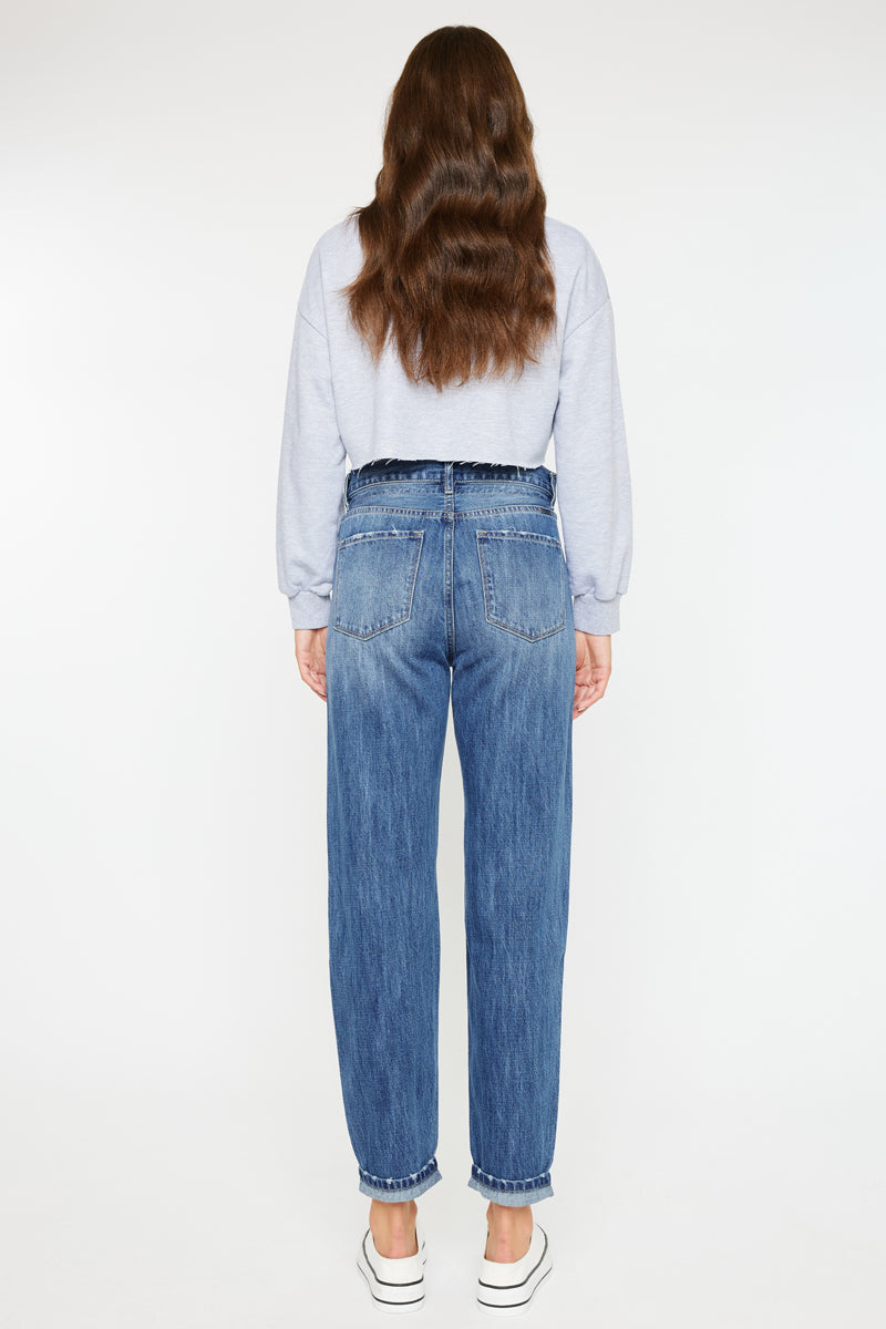 Dahlia Ultra High Rise Slouch Fit Jeans for Women - Stretch Denim Skinny Pants with Comfortable Waistband | Perfect for Casual Wear, Date Night & Everyday Outfits