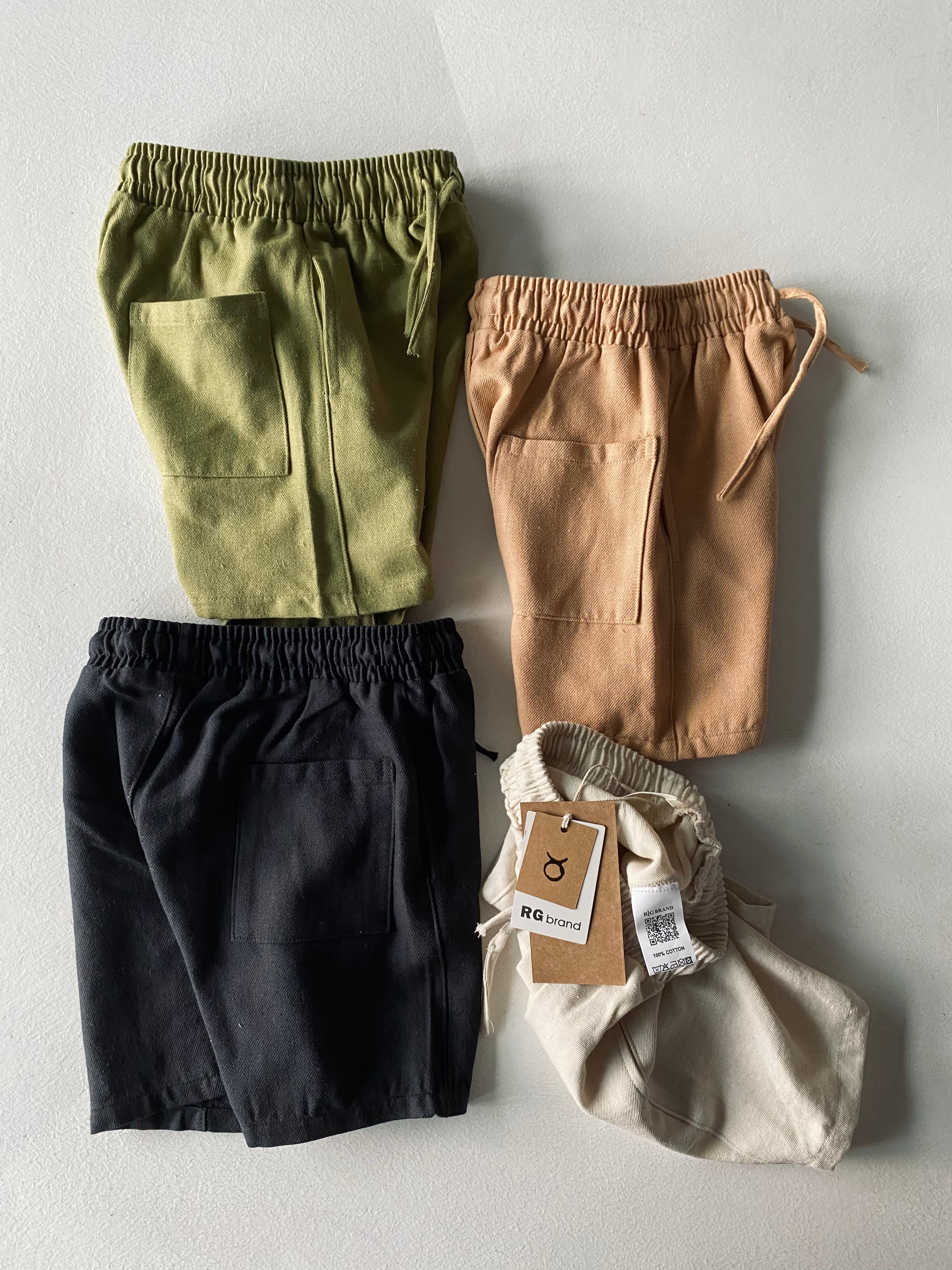 Organic Cotton Kids' Shorts for Boys & Girls Ages 3-9 - Breathable Summer Playwear for Beach, Park & Outdoor Activities