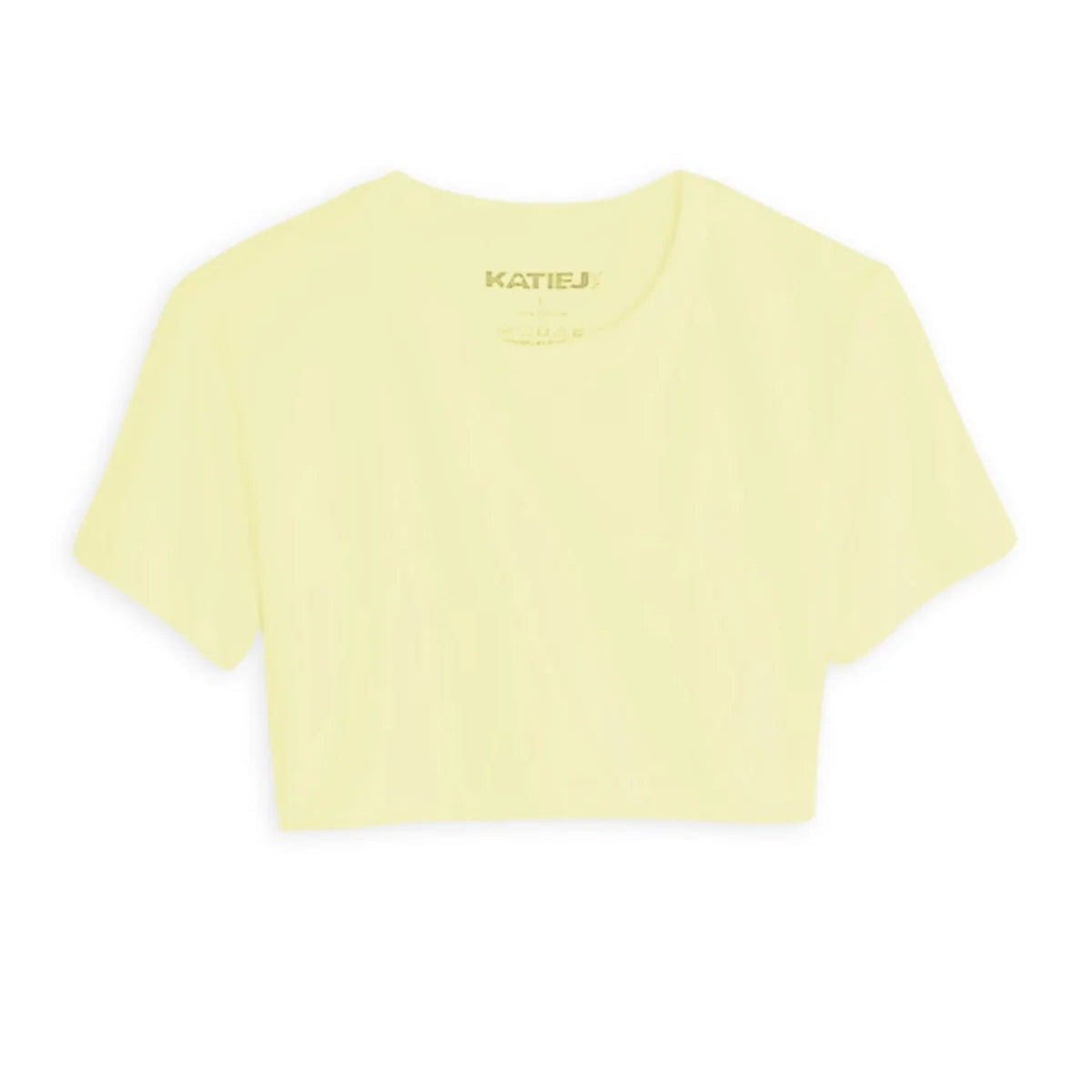 Katie J Fearless Tee Creme Brulee - Women's Casual Short Sleeve T-Shirt for Everyday Wear, Street Style & Summer Outfits