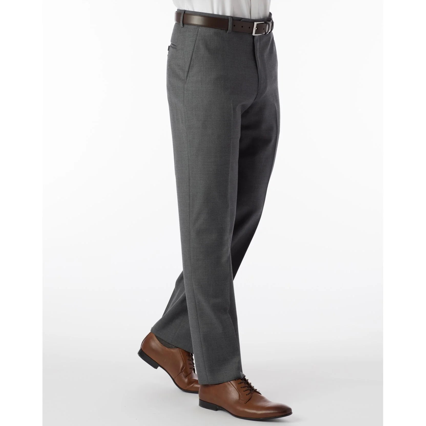 Allen Oniel Grey Harness Dress Pants for Men - Classic Formal Office Wear & Business Attire | Perfect for Weddings, Interviews & Professional Events