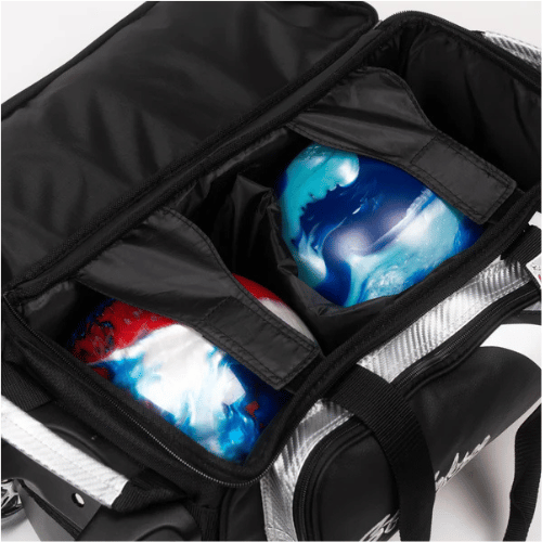 KR Strikeforce Cruiser Lux Double Roller Gold Bowling Bag - Premium Bowling Equipment for Men & Women - Perfect for League Play, Tournaments & Practice Sessions