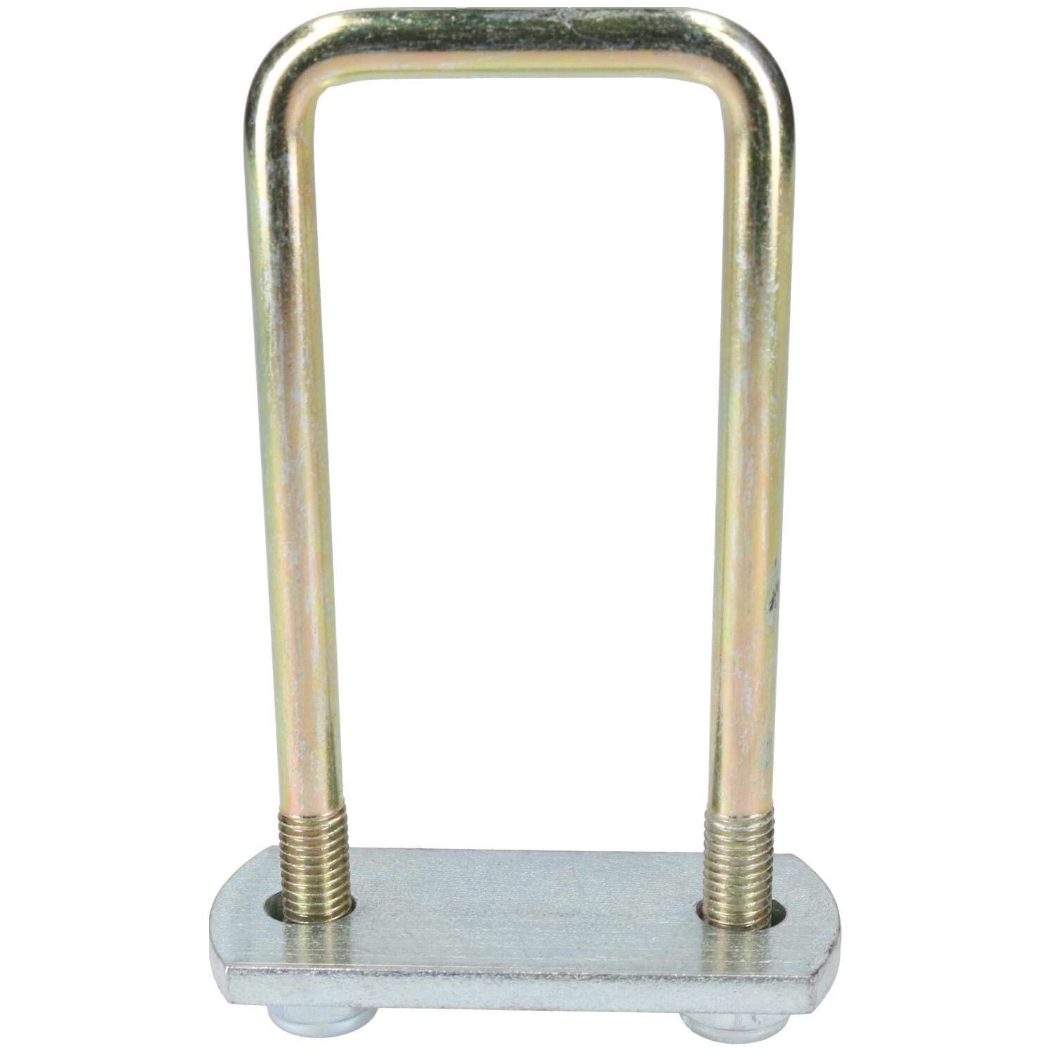 8 Pack M10 50mm x 130mm Heavy Duty U-Bolt and N-Bolt Kit with Steel Plates & Nuts - High Tensile Strength for Automotive, Marine, and Construction Applications