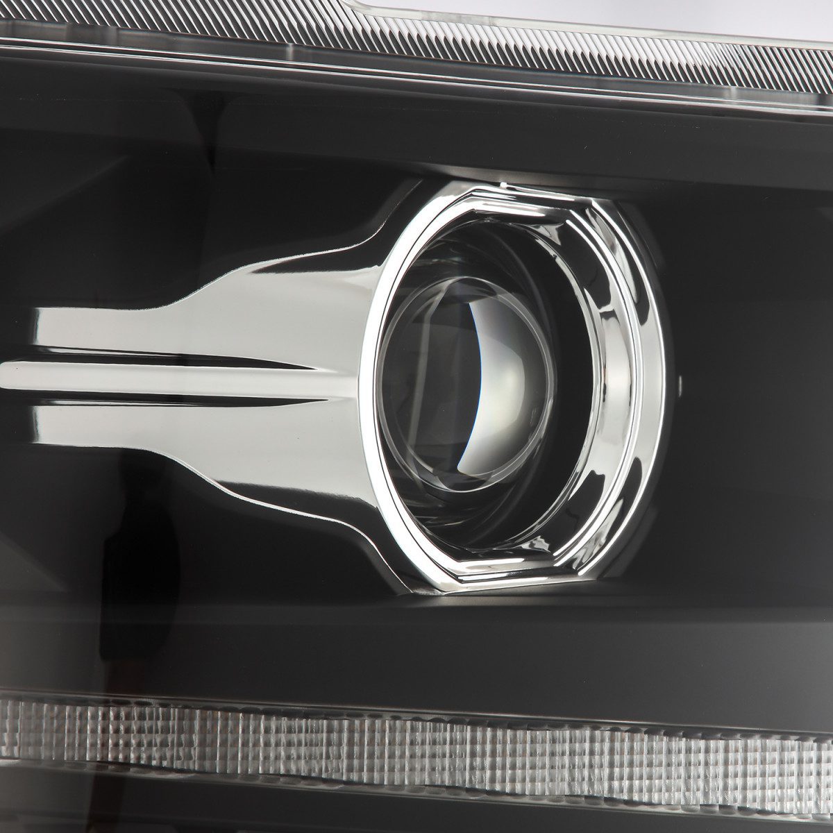 14 15 Chevrolet Silverado LUXX Series LED Projector Headlights - Black Housing for Improved Night Visibility | Perfect for Off-Roading & Night Driving