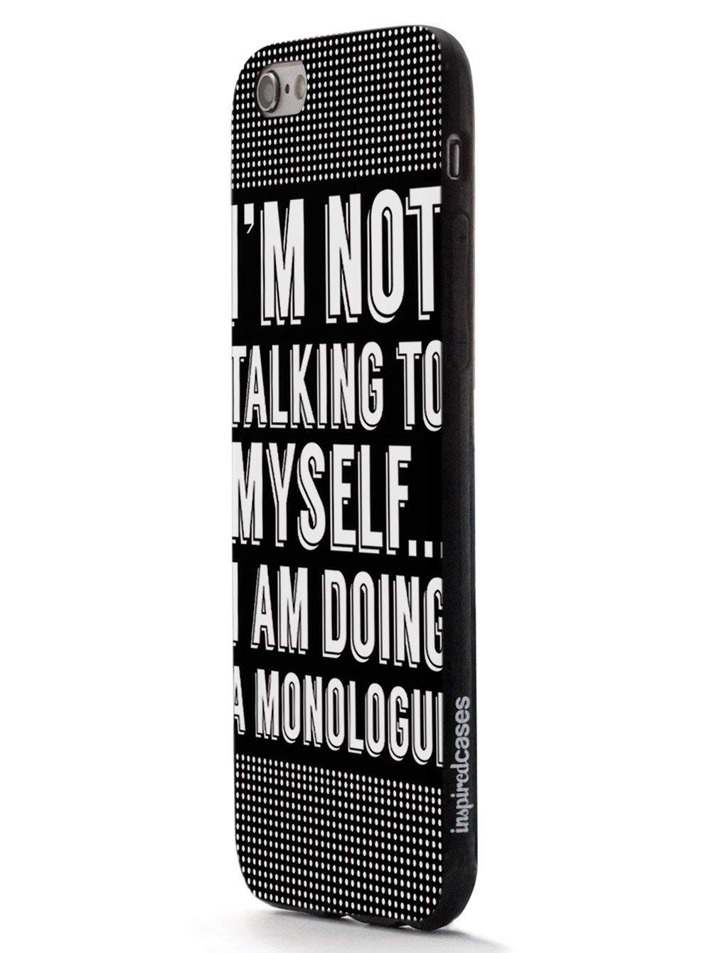 Inspired Cases - Shockproof iPhone 8 Plus Case with 3D Textured Design - Protective Cover for Apple iPhone 8 Plus - Drama Monologue Print - Perfect for Daily Use, Travel & Outdoor Activities