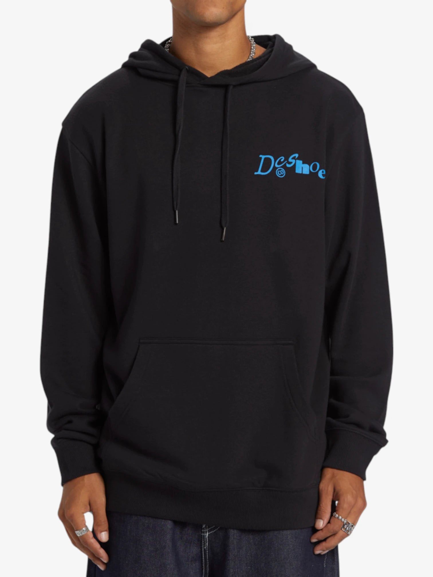 DC Density Transfer Black Hoodie - Men's & Women's Pullover Sweatshirt for Streetwear, Casual Wear & Winter Fashion