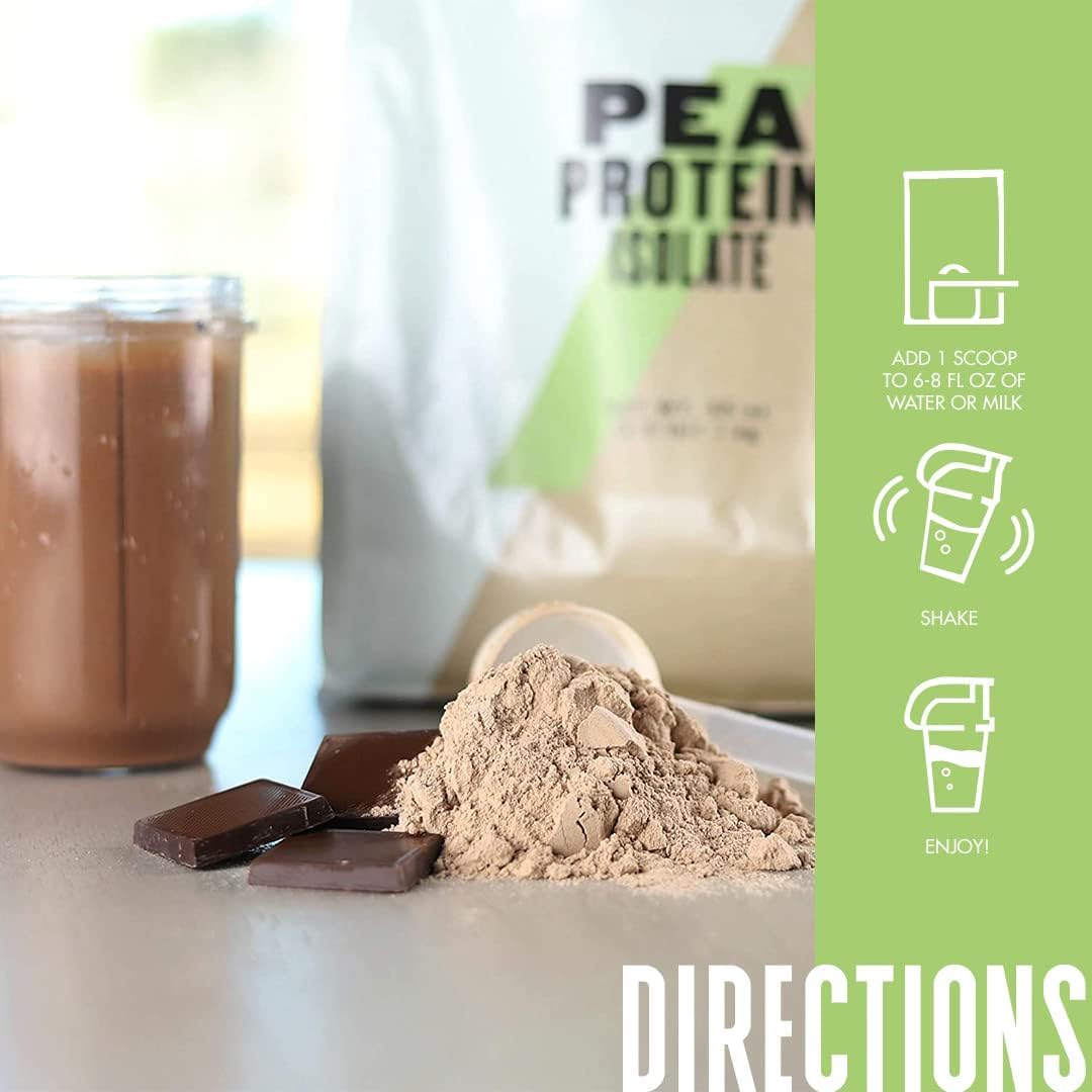 MyVegan Pea Protein Isolate Powder - 2.2lb Plant-Based Protein Supplement with Natural Amino Acids | Gluten Free, Sugar Free, Vegan Friendly | Banana Bread Flavor for Smoothies & Baking (30 Servings)