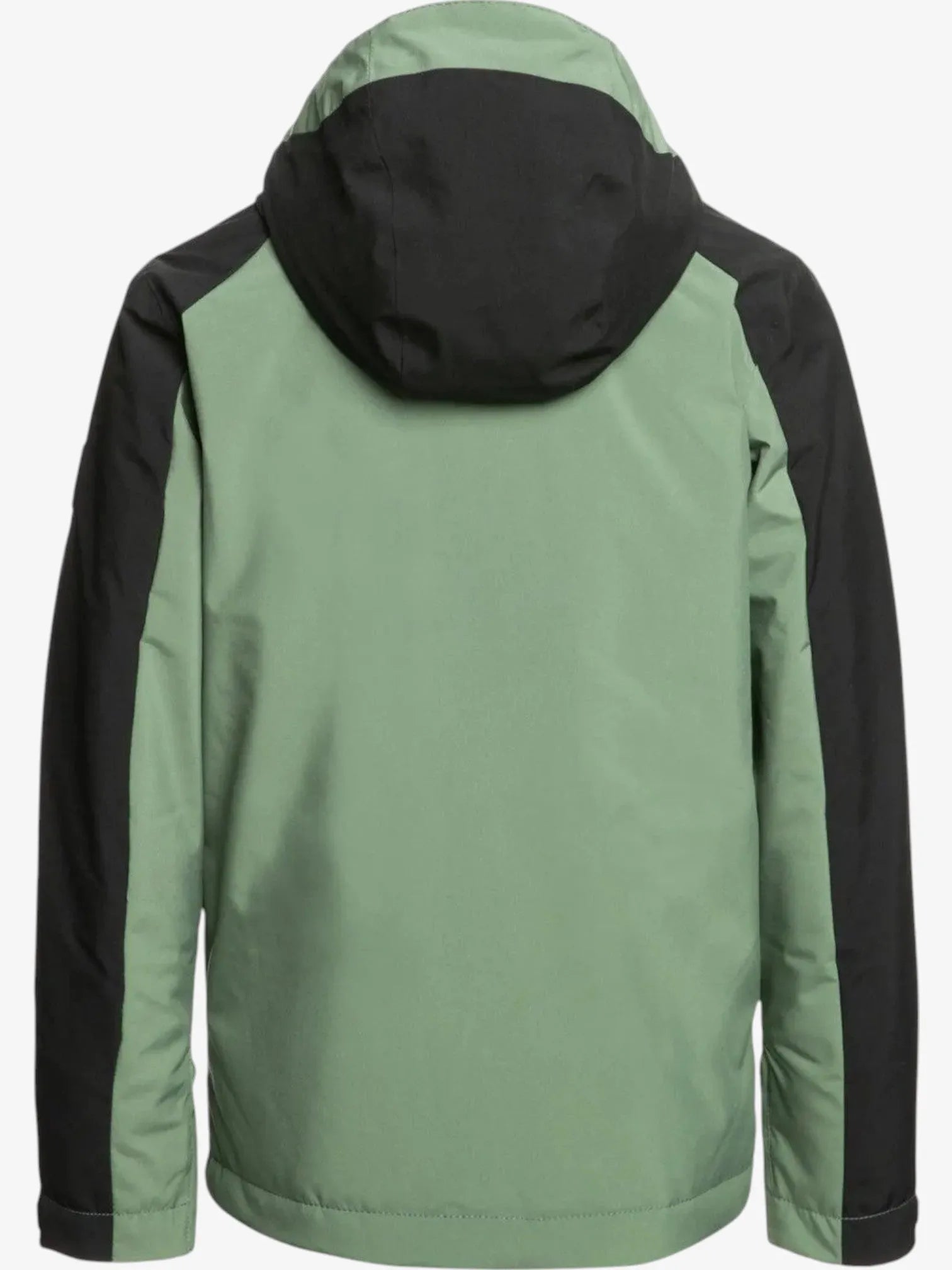 Quiksilver Mission Block Snow Jacket for Kids - Green & Black - Warm Winter Coat for Boys & Girls - Perfect for Skiing, Snowboarding & Outdoor Adventures