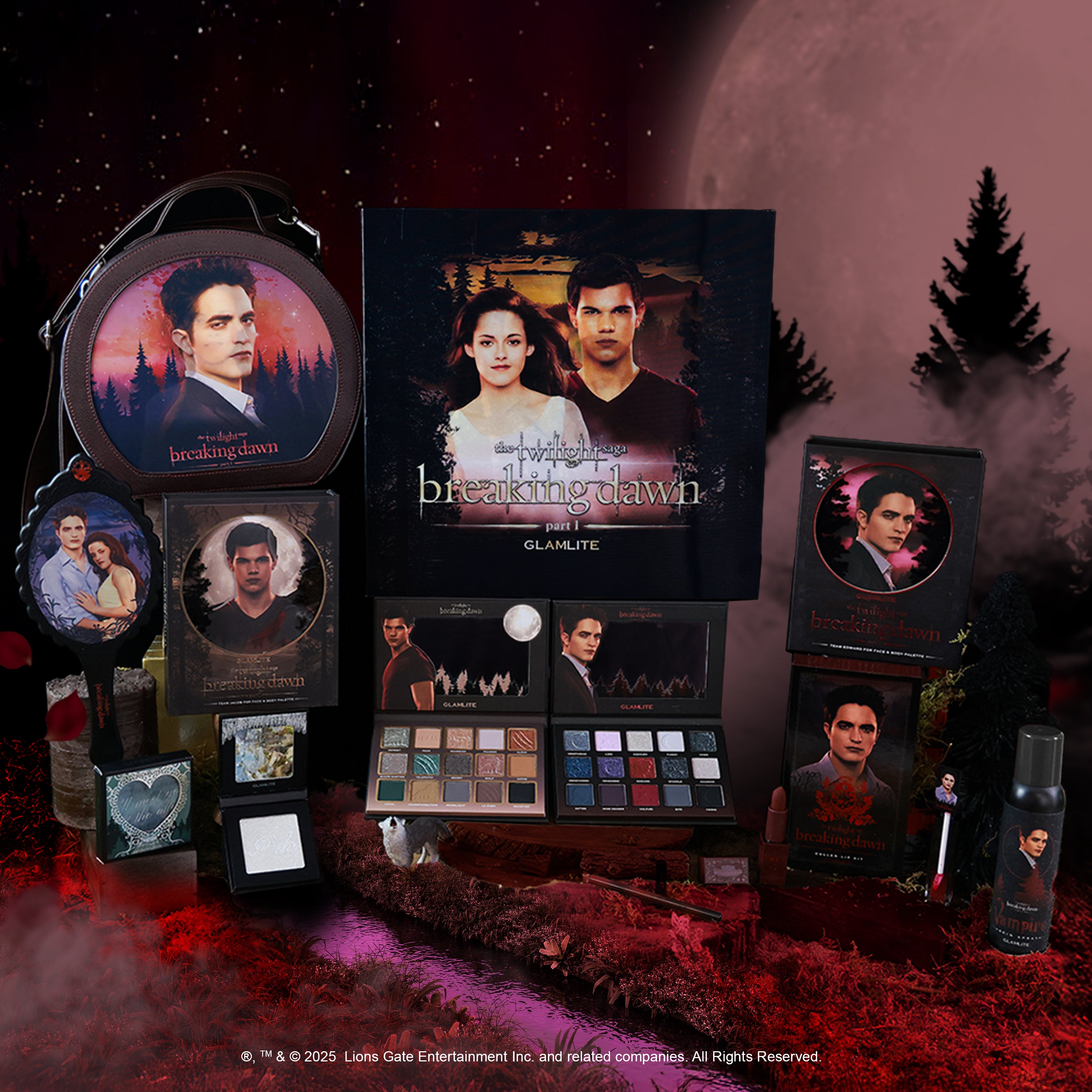 Twilight x Glamlite PR Box Full Collection - Exclusive Makeup Set Inspired by Twilight Saga | Perfect for Cosplay, Themed Parties & Vampire Glam Looks