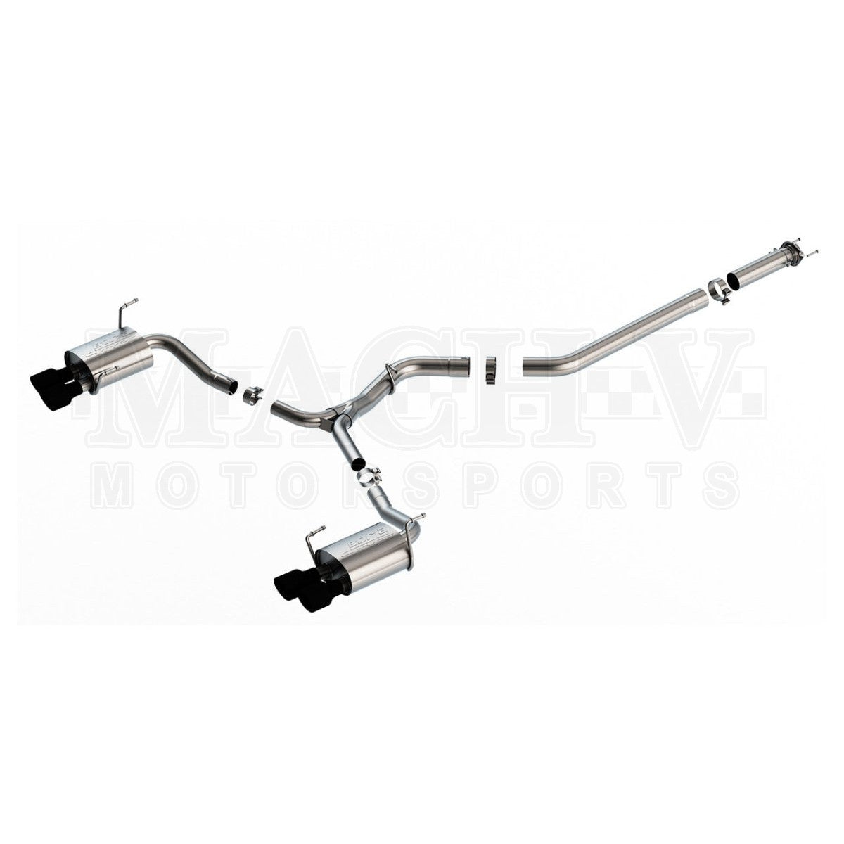 Borla S-Type Cat-Back Exhaust System for 2022+ Subaru WRX - High Performance Stainless Steel Muffler for Enhanced Sound & Power (Street & Track Use)