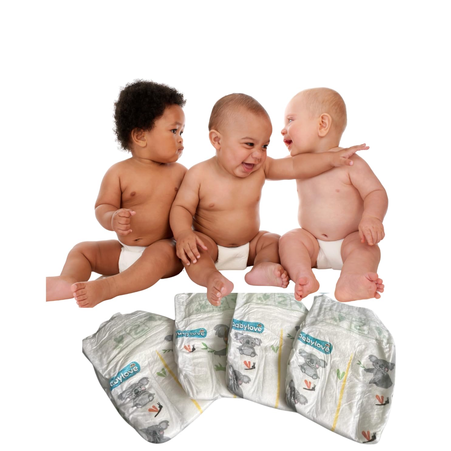 Babylove Premium Soft Diapers Size 2 (3-6 kg) - Pack of 42 Ultra Absorbent Baby Nappies for Newborns | Gentle Skin Protection for Day & Night Use