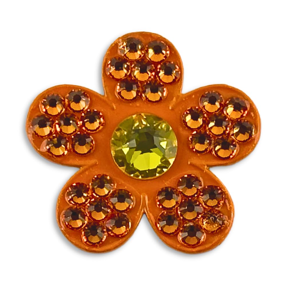 Premium Crystal Golf Ball Marker with Magnetic Hat Clip | Elegant Floral Design for Men & Women | Perfect Golf Accessory & Gift Idea | Ideal for Tournaments, Practice & Gifting | Add-ons Available