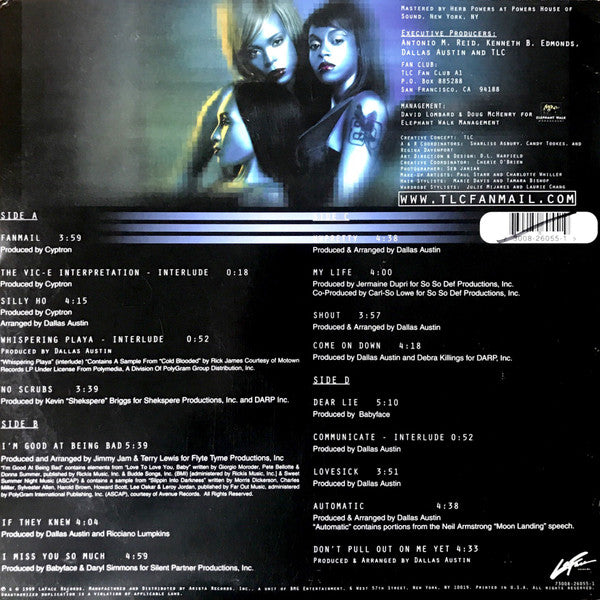 TLC Fanmail 2xLP Vinyl Album - Near Mint (NM/M) Condition - Perfect for Collectors & Music Lovers at Home or Parties