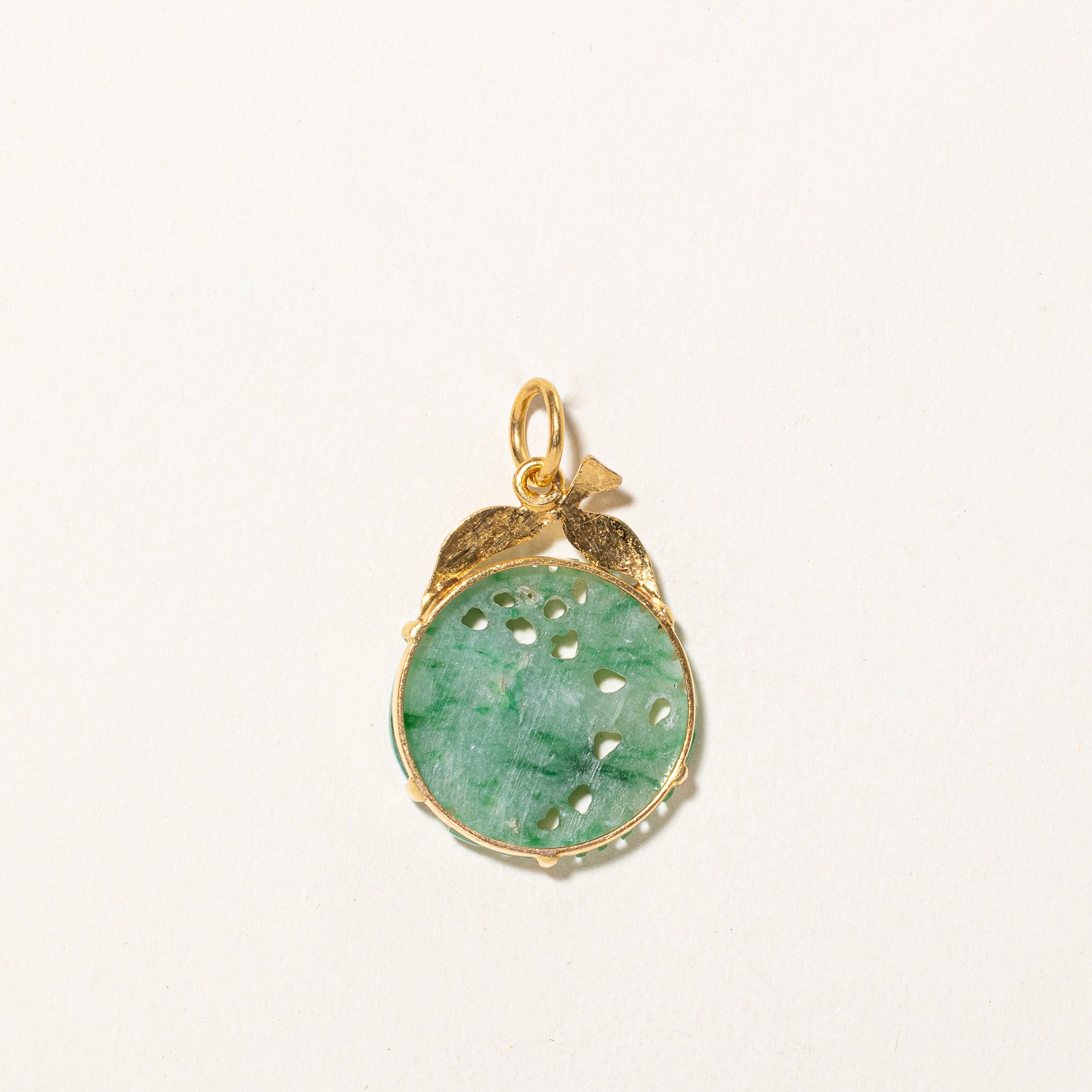 12.00ct Natural Jadeite Circle Pendant - Handcrafted Green Jade Necklace for Women - Perfect for Gifts, Meditation & Spiritual Jewelry