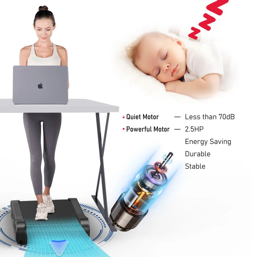 F521 Treadmill with 1-6KM/H Speed & 5% Fixed Incline - Perfect for Home Gym, Cardio Workouts & Indoor Fitness Training