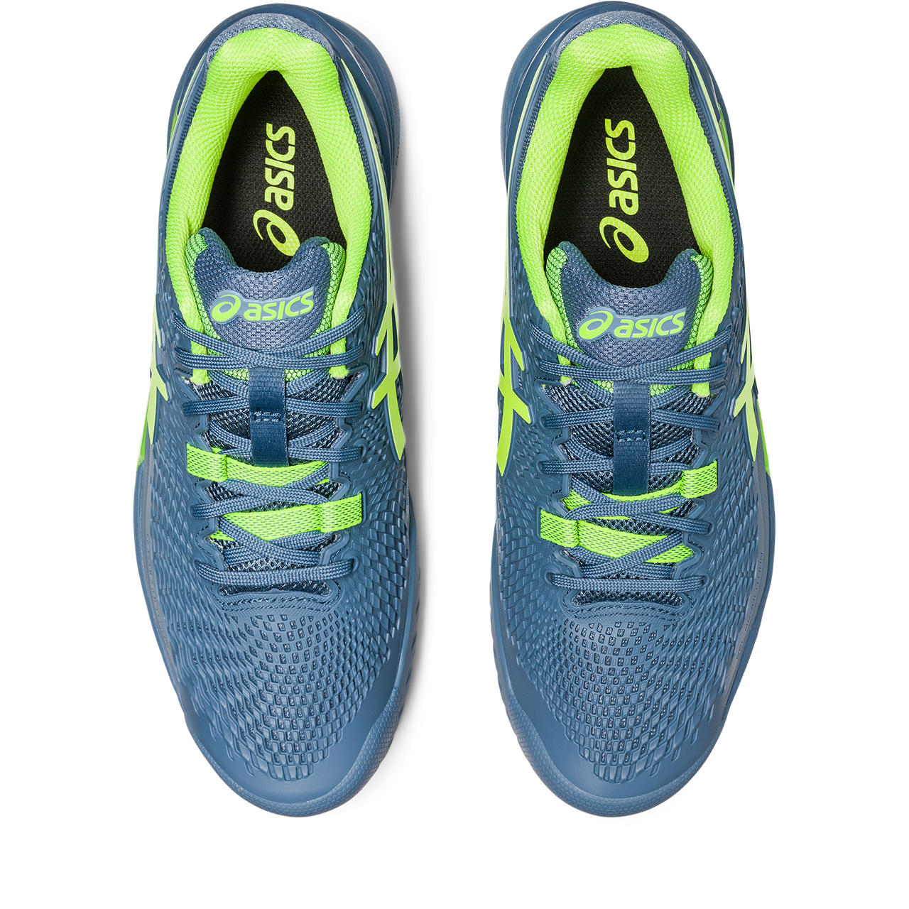 ASICS Gel Resolution 9 Men's Tennis Shoes - Lightweight Performance Court Shoes for Men with Shock Absorption (Blue/Green) | Ideal for Competitive Tennis Matches & Training Sessions