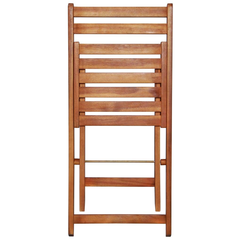 2-Pack Folding Acacia Wood Outdoor Bistro Chairs - Garden, Bar Stools for Camping, Pool, Beach & Deck - Quick Shipping | Perfect for Patio Dining, Backyard Lounging & Outdoor Entertaining