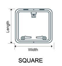 Oceanstouch Square Sailboat Hatch Cover 30.3
