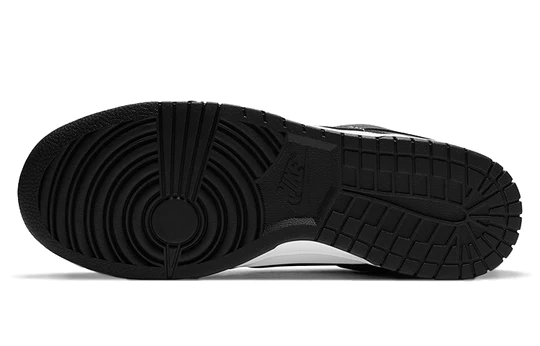 Nike Men's Dunk Low Sneakers - Black & White Retro Basketball Shoes for Casual Wear & Street Style