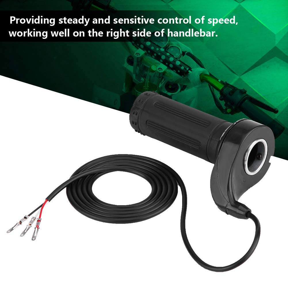 Universal 3-Wire Electric Throttle Grip for Motorcycles & Scooters - 22.5mm (0.88in) Twist Speed Accelerator with 3 Wires - Perfect for DIY Electric Bike, ATV, and E-Scooter Upgrades & Repairs