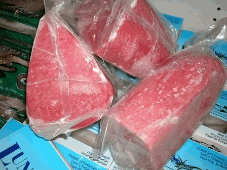 Premium Wild-Caught Yellowfin Tuna Loin - Frozen 10 lbs Steak Cut | Sushi-Grade Fish for Grilling, Sashimi & Healthy Meal Prep