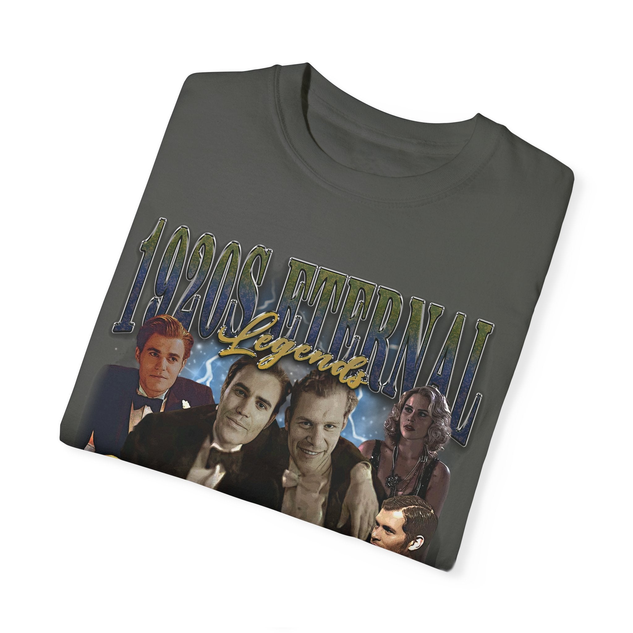 Vintage 1920s Inspired Retro T-Shirt - Eternal Legends Graphic Tee for Men & Women - Perfect for Costume Parties, Themed Events & Casual Wear