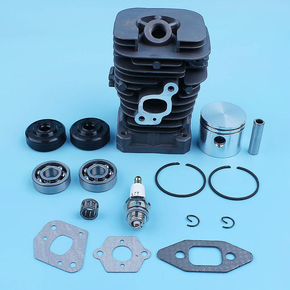 Yuton 41mm Cylinder Piston Crank Bearing Oil Seal Gasket Kit - Compatible with McCulloch MAC CAT 335 338 435 438 440 444 Chainsaw - Replacement Parts for Engine Repair & Maintenance - Perfect for DIY Chainsaw Fixes & Professional Use