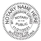 South Carolina Notary Public Seal & Self Inking Stamp Kit with Notary Journal - Professional Notary Supplies for Legal Documents & Official Paperwork