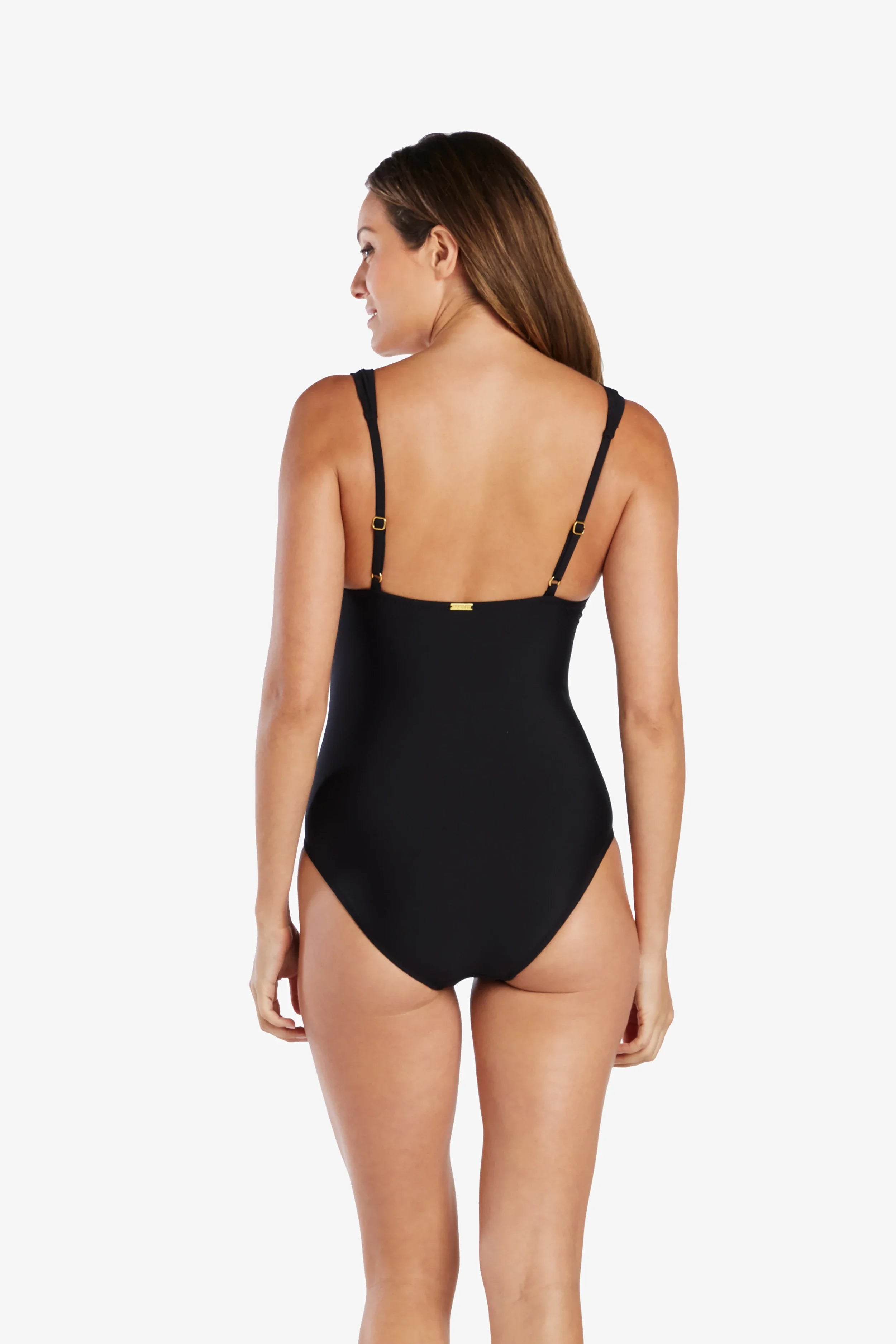 Olivia One Piece Swimsuit - Black Women's Bathing Suit for Beach, Pool & Summer Vacations
