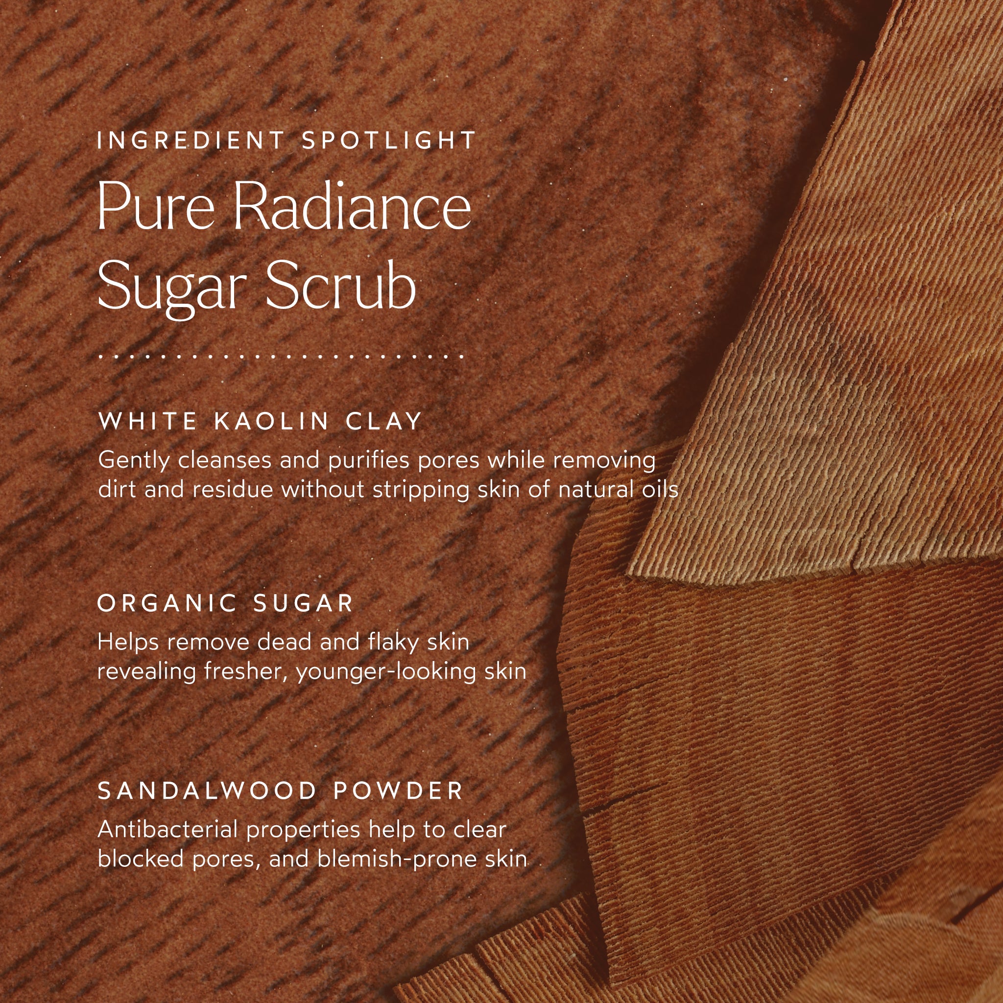 Pure Radiance Sugar Scrub - Exfoliating & Moisturizing Body Scrub for Soft, Glowing Skin | Perfect for Dry Skin Care & Spa Day at Home
