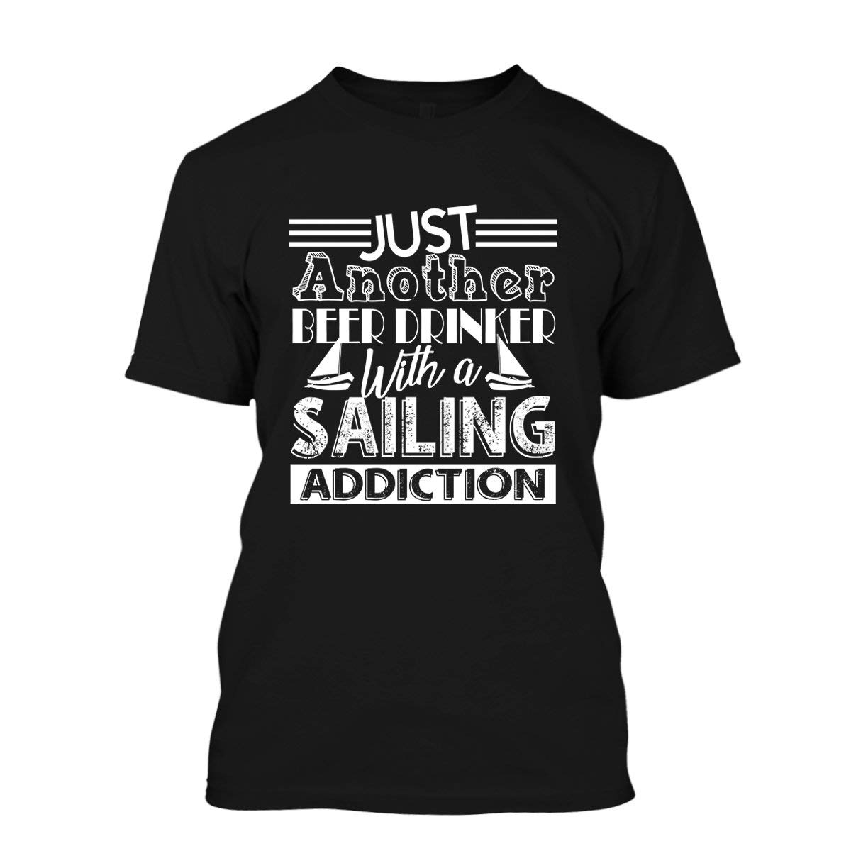 Beer Lover & Sailing Enthusiast T-Shirt for Women & Men - Casual Sailing & Beer Drinking Apparel for Beach Parties, Boat Trips & Outdoor Adventures