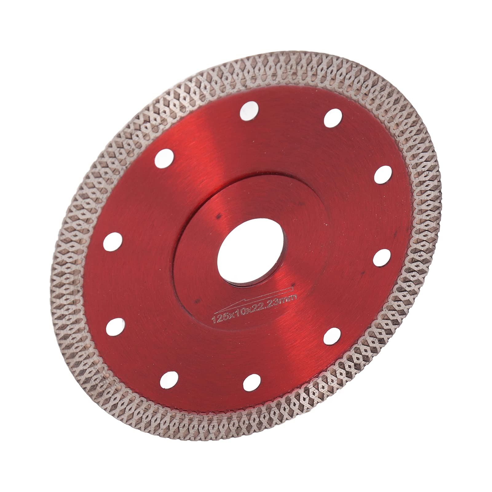 Raguso Tiles Blade - 125mm/4.9in Red Incisive 65 Manganese Alloy Steel Saw Blade for Stone Cutting | Perfect for Tile, Granite & Marble Installation Projects