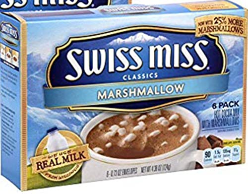 2 Pack 14 Oz Christmas Magic Color Changing Mugs with Holiday Sayings - Includes Chocolate Stirring Spoons & 6 Swiss Miss Hot Cocoa Packets - Perfect for Holiday Gifts, Cozy Winter Nights & Family Gatherings