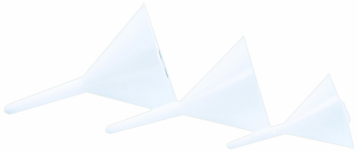 Thomas V41494TS Polypropylene Analytical Funnel - 100mm Diameter, Pack of 12 - Ideal for Laboratory Experiments, Chemical Analysis & Scientific Research