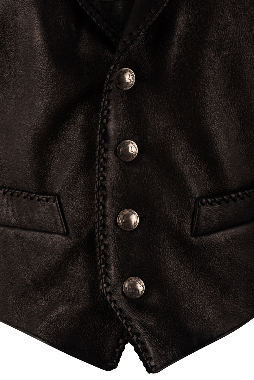 Premium Genuine Deerskin Leather Vest for Men & Women - Soft & Durable Handmade Western Style Jacket - Perfect for Outdoor Adventures, Rodeo, and Casual Wear