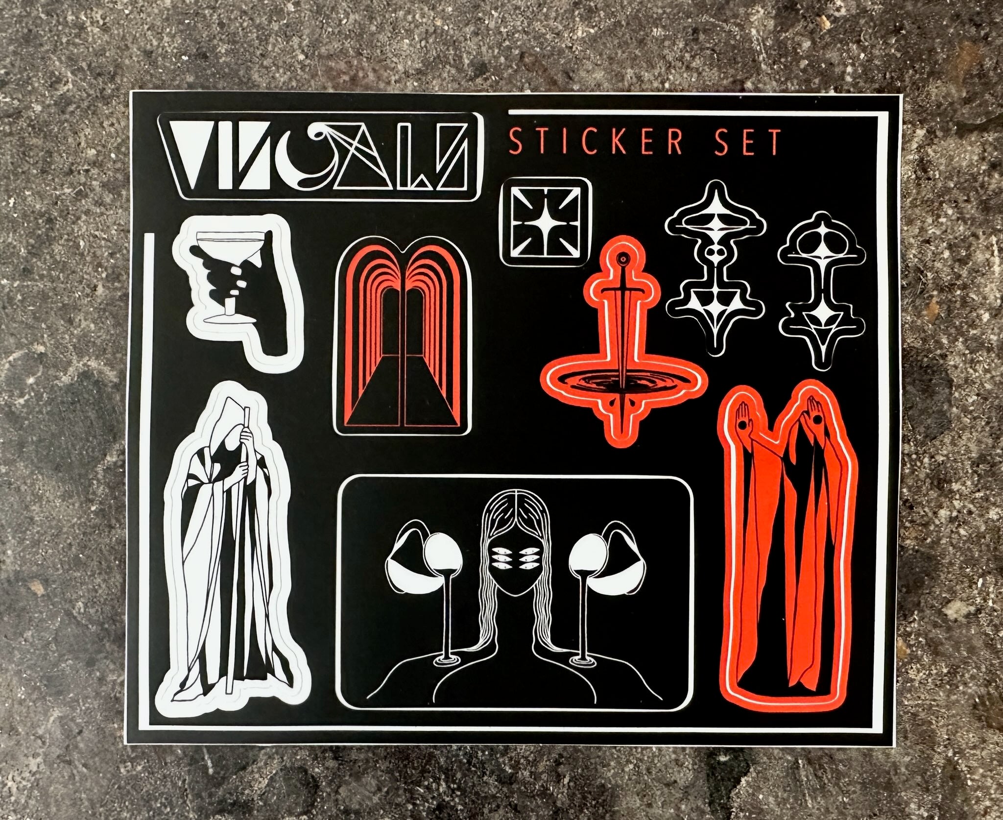 VISUALS Sticker Sheet - Premium Decorative Stickers for Laptops, Journals & DIY Crafts - Waterproof & Durable Vinyl Stickers for Scrapbooking, Planners & Personalization
