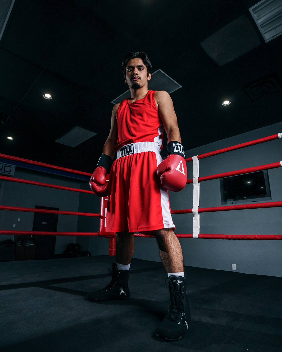 TITLE Boxing Aerovent Elite Amateur Boxing Set 2.0 - Premium Training Gloves & Punching Bag for Home Gym, Boxing Practice, and Fitness Workouts